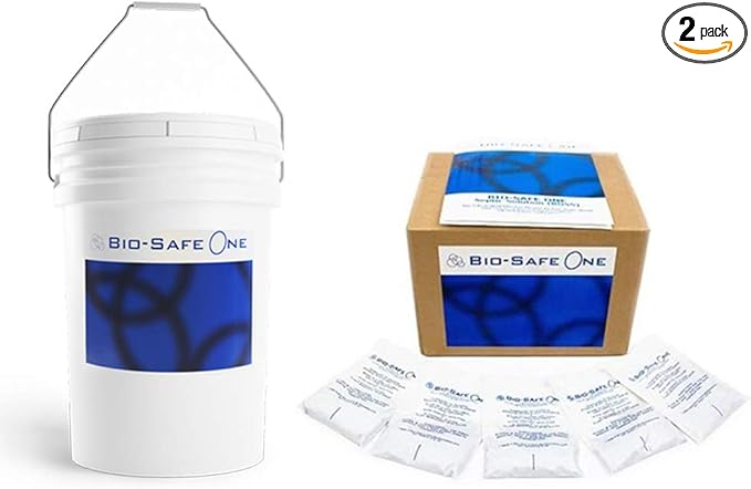 Bio-Safe One Inc - LVL1 Shock 5 Gal + 42 Treatments Septic Tank Treatment - Drainfield Treatment - Septic Cleaner Reverse Septic Failure Heavy Duty Sludge Digester - Septic Safe Drain Cleaner