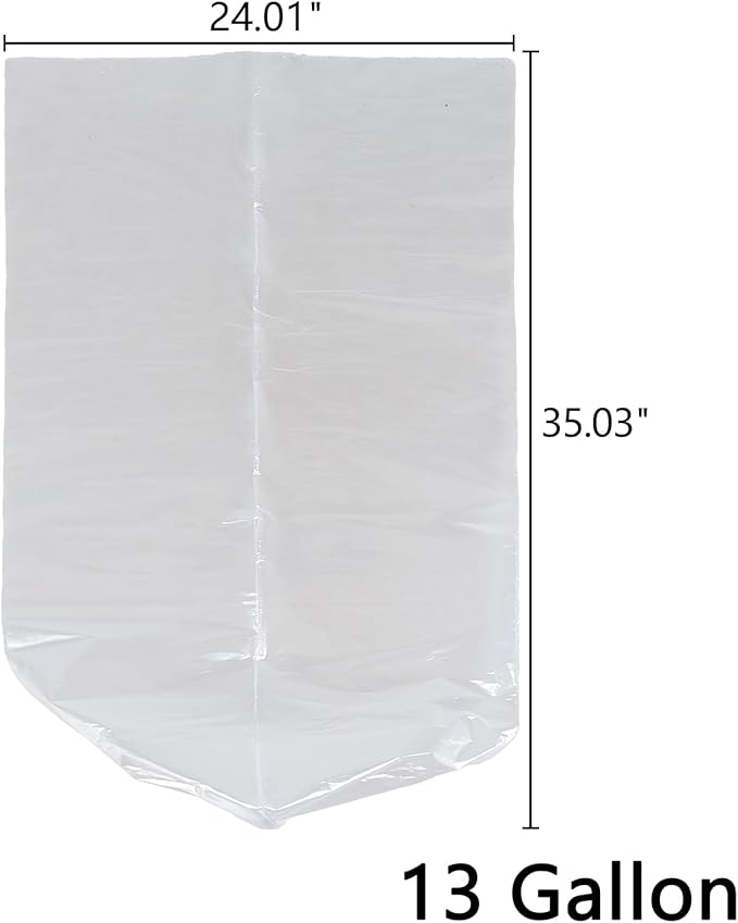 13 Gallon Tall Kitchen Garbage Bags Clear Plastic Trash Bags 225 Counts