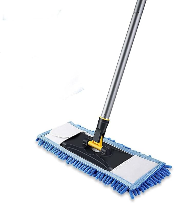 JSEIAJB Flat Mop with Washable Pads Dry and Wet for Hardwood Tile Marble Floor Cleaning