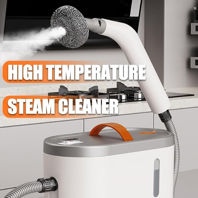 High Temperature Steam Cleaner 120°C Professional Deep Cleaning System with Pressure Technology Handheld Portable Device for Stain and Odor Removal