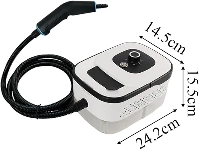 White Large Capacity Water Tank Steam Cleaner Handheld Steam Cleaner Household High Temperature Pressurized Steam Machine Multi-Purpose Portable Steam Machine Cleaning Car