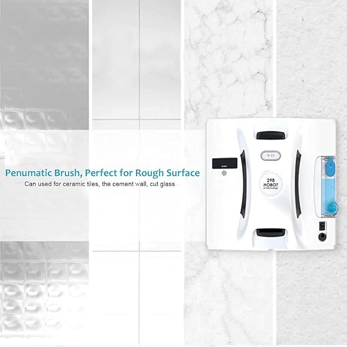 HOBOT-298 Window Cleaning Automatic Robot with Ultrasonic Water Spray Intelligent Cleaning AI Smart Route Plan Replaceable Water Tank and Control via Smartphone or Remote