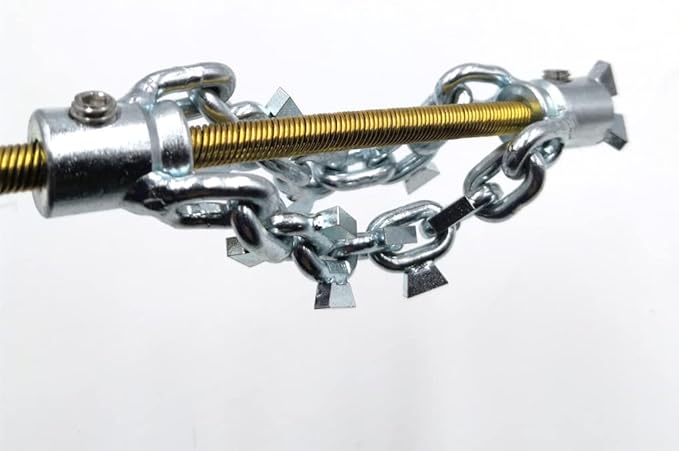 with drill-head drain clog remover DN65mm pipe cleaning cutter 6mm flexible shaft cable kitchen pipe unclog
