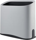 Trash Can Floor Dustbin Versatile Study Modern Waste Bin Waste Basket Garbage Bin for Home Bathroom Under Desk Shop Office Gray
