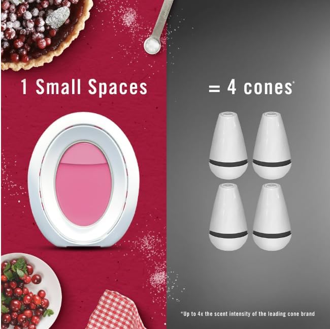 F.e.b.r.e.z.e Small Spaces Air Freshener 4 Count (Pack of 1) (Cranberry Crumble)