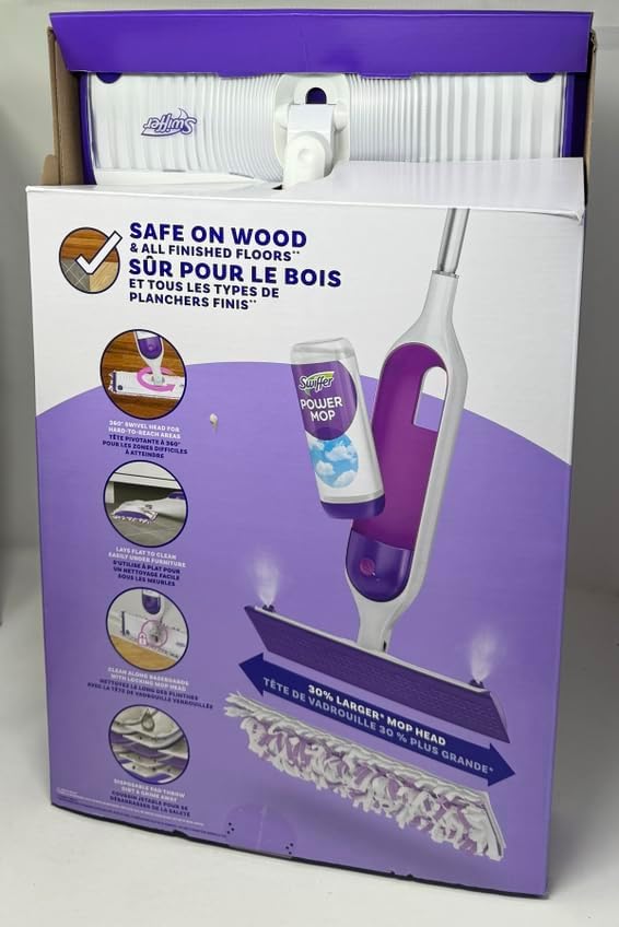 Swiffer PowerMop Multi-Surface Mop Kit (All-in-one Wet Cleaning System)