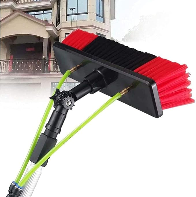 Photovoltaic Panel Cleaning Window Clean 3-12M Water Fed Telesbrush Extendable Cleaner Conservatory Roof Cleaning Tools Pole/11M Rod/50Cm Brush Head