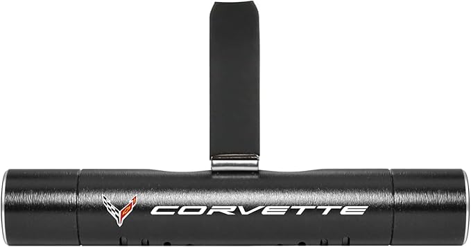 iPick Image for Chevrolet Corvette C8 Car Vent Air Freshener Black Clip with adjustable window and 10 Refill Sticks