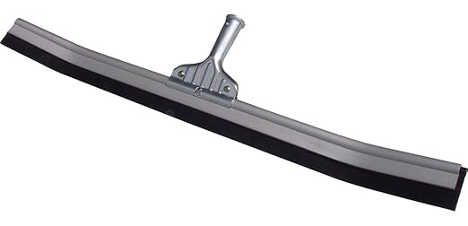 Unger Professional AquaDozer 36” Smooth Surface Curved Floor Squeegee Flood Cleanup Scrubber for Concrete and Asphalt Cleaning Tool with Curve Hood to Control and Easily Moves Water and Debris