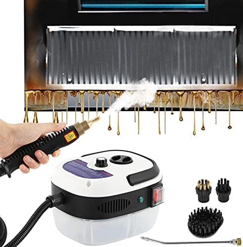 2500W High Temperature Pressurized Steam Cleaner Hand-Held Portable Steam Cleaning Machine 1000Ml Tank for Kitchen Bathroom Furniture Windows Autoswith Cleaning Kit Tool