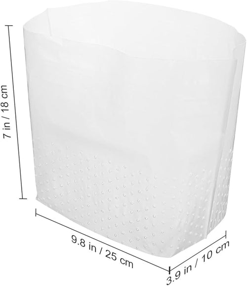 150 Pcs Transparent Kitchen Trash Bags Self Standing Waste Bags for Sink Bathroom Bedroom Hollow Design for Easy Food Scrap Disposal and