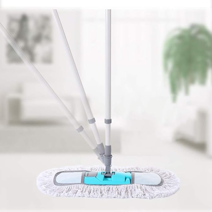 Mop - Professional Microfiber Hardwood Floor Mop Flat Mops with Reusable Washable Pads for Home and Office Wet or Dry Floor Cleaning(Gray)