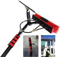Glass Cleaning Brush Home Water Fed Telescopic Pole Kit Solar Panel Brush Rotating for Photovoltaic PanelWindow Cleaning Kit 4M-12MWindow Cleaning Pole Water Fed Pole Kit Telescopic Brush