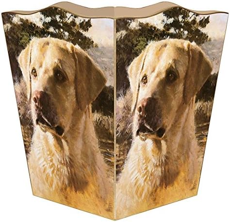 Marye-Kelley WB122- Yellow Lab Wastepaper Basket