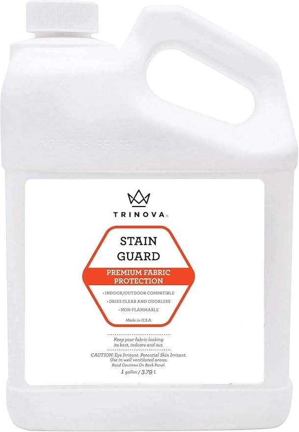 TriNova Non-Aerosol Stain Guard - Fabric Protection Spray for Upholstery Carpet Rugs and More to protect from liquid stains - 128 fl oz