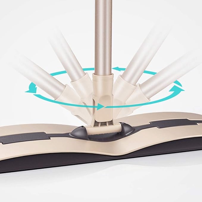 Professional Microfiber Mop for Hardwood Laminate Tile Floor Cleaning Stainless Steel Telescopic Handle Khaki