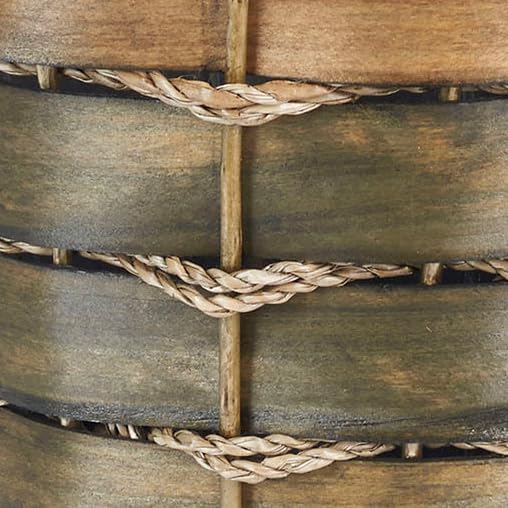Household Essentials Haven Wicker Waste Basket Small Willow and Poplar Basket with Removable Plastic Liner Handwoven Decorative Compact Great for the Bathroom Bedroom or Office Green