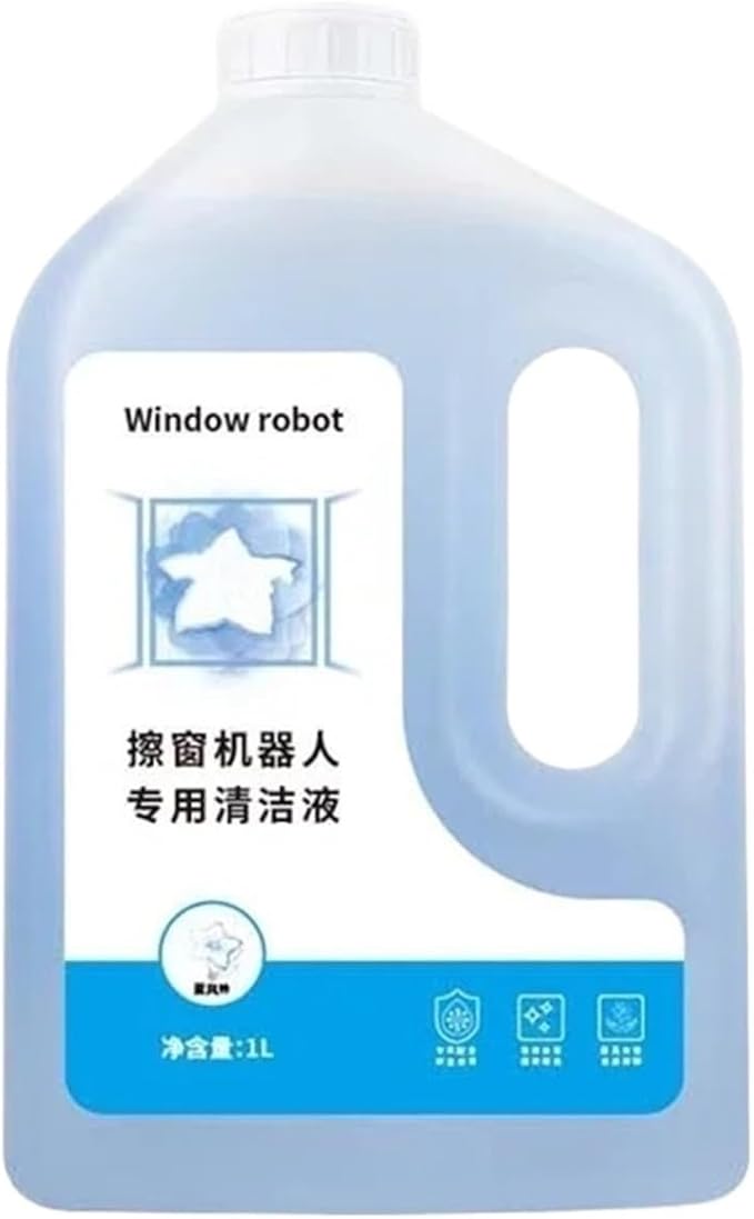 Window Cleaning Liquid 1L Replacement Accessories Glass Cleaner Cleaning Agent Compatible With Ecovacs W1PRO W920 W880