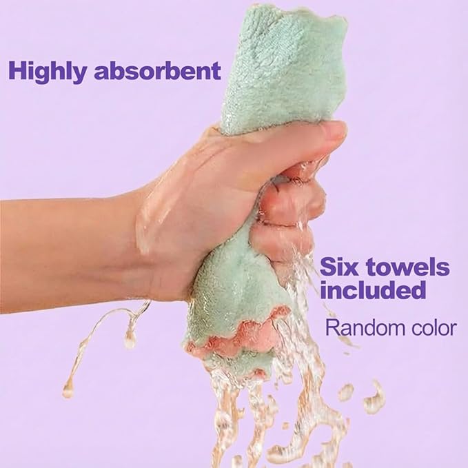 2026 Upgraded Snap Grip Mini MopZero Touch Mini Swab Automatic Cloth Changing Sponge mopRetractable Mops for Multi Cleaning for Wall Door Window（Snap Grip Mop + Cleaning Cloth*6） (Purple)