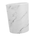 OUNONA Swing Lid Trash Can Large Plastic Wastebasket with Press Ring for Convenient Bag Holding for Bathroom Bedroom Kitchen Office Use Odor Containing Generous Capacity