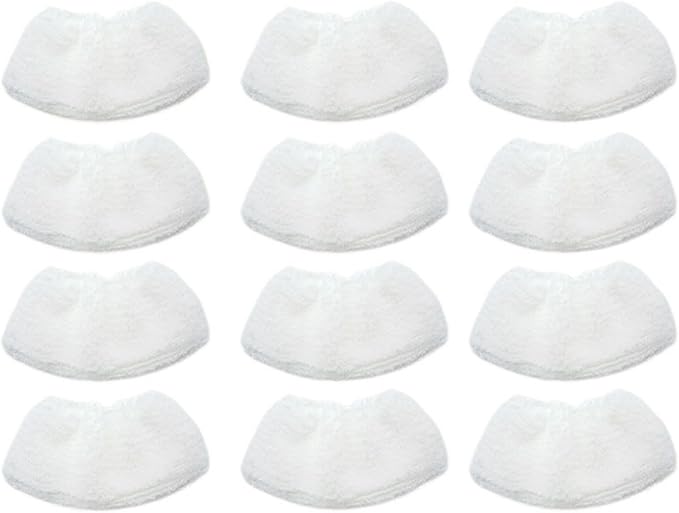 Compatible For Karcher SC1 SC2 SC3 SC4 SC5 CTK10 CTK20 Steam Cleaner Brush Head Mop Cloth Replacement Accessories Pad Cloths Spare Parts(12 pcs)