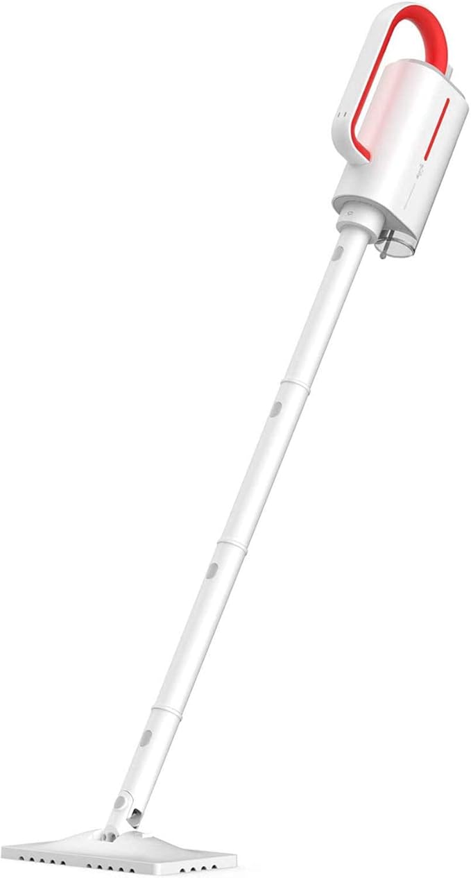 Multifunctional Steam Mop Hand-Held Cleaner All-in-One Carpet Floor 1300W Electric Mop Carpet with 12 Attachments and 2 Microfiber Pads White (White)