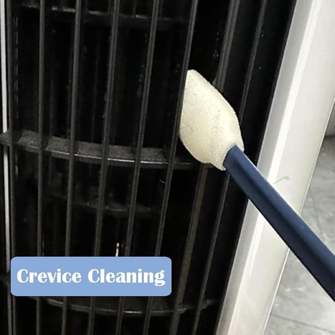 Disposable Crevice Cleaning Brushcar air-Conditioning Vents Brush Window Rails 、Door Rails、Refrigerator Gaps 、Toilet Gaps Brush 200pcs (Dark Blue)