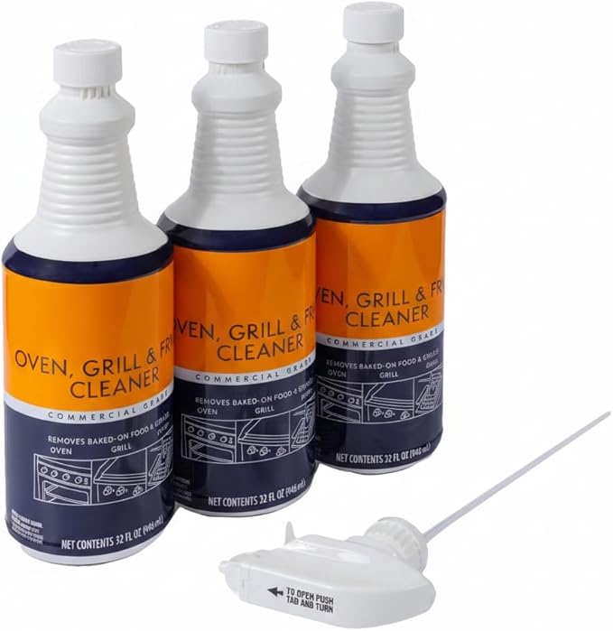Commercial Oven Grill and Fryer Cleaner 32 oz. Pack of 3