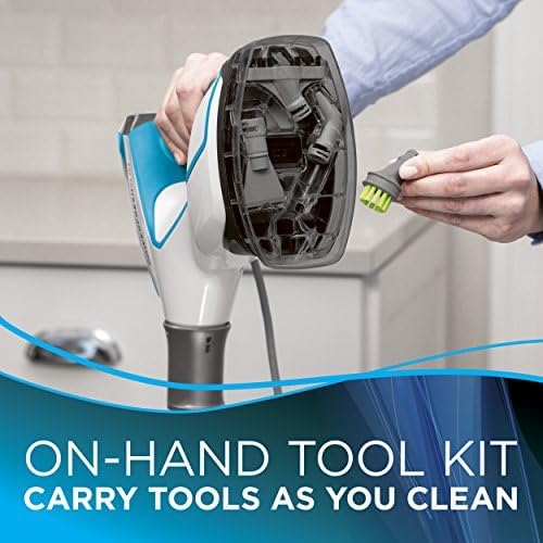 BISSELL PowerFresh Slim 3‑in‑1 Steam Mop &amp Handheld Steamer Extension Wand On‑Board Tool Kit Multi‑Surface Cleaner for Sealed Hard Floors 2075A