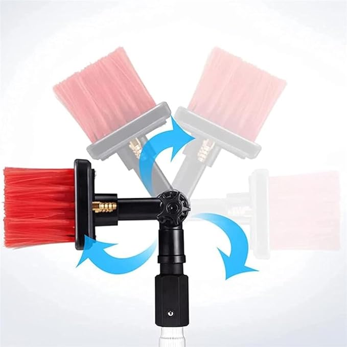Window Cleaning Equipment Water Fed Pole Kit Extendable Window Cleaner Solar Panel Cleaner Kit 18-36ft Window Cleaning Pole Multi Purpose Water Spray Brus(5.4m/18FT)