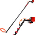 XIAOYE 3.6m-10.8m Outdoor Window Cleaning PoleWater Fed Telescopic Brush/Extendable Cleaner Conservatory Roof Suitable for Photovoltaic Panel CleaningTrucks Windows24FT/7.2M