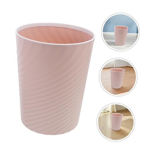 2pcs Small Rubbish Bin No Lid Design Wastebasket for Bathroom Office Bedroom Compact Garbage Container for Daily Waste Management