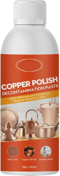 Copper Cleaner And Polisher - Remove Oxidation Rust And Stains Restore Shine For Brass Red Copper And All Copperware(2PCS)