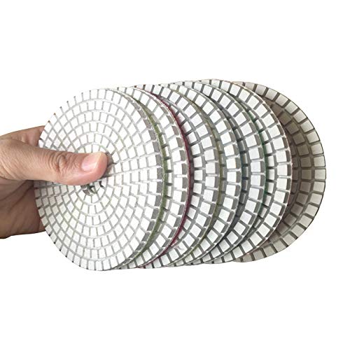 5 Marble Polish pad Tile Bathroom Scrubber scrubbing Cleaning pad 22+1 for Granite Quartzite Concrete Travertine Polisher Grinder