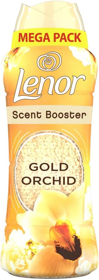 Lenor In-Wash Laundry Scent Booster Beads 570g Gold Orchid A Boost Of Freshness For Up To 12 Weeks In Storage
