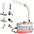 Handheld Steam Cleaner 1200ML Tank Steamer for Cleaning 15s Heat-Up Portable Steam Cleaner for Floor/Grout/Car/Kitchen &amp Bathroom White
