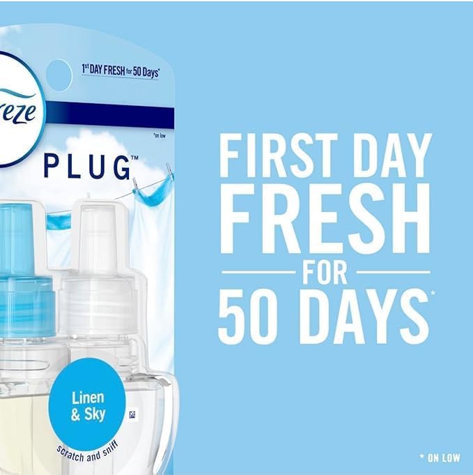 Generic Plug in Air Fresheners Mediterranean Lavender April Down Febreze Odor Eliminator for Strong Odors 5 Oil Refills