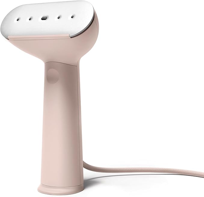 Steamery Handheld Clothes Steamer Cirrus 3 1200W US Plug Heated Ironing Plate Fast Heat Up Garment Wrinkle Remover Pink