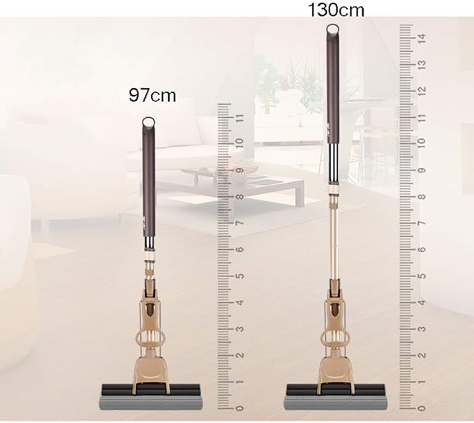MopSponge Mop with Super Absorbent Sponge  Stainless Steel Handle
