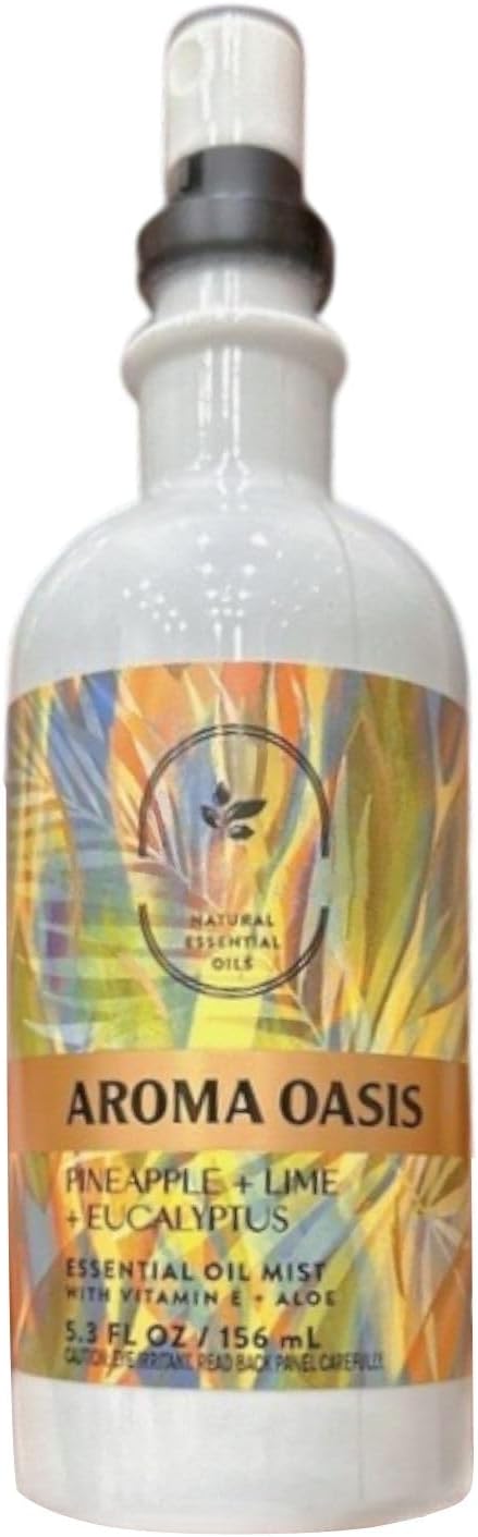 Aroma Oasis Pineapple + Lime + Eucalyptus Essential Oil Mist – 5.3 fl oz / 156 mL