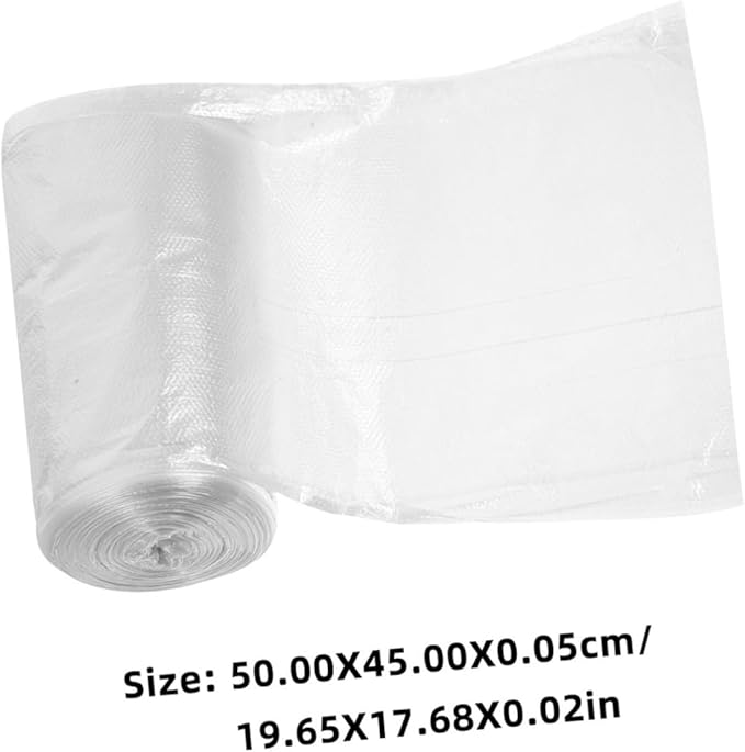 Thickened Plastic Trash Bags 300pcs (45x50cm) Flat Open Garbage Liners for Office Bathroom Kitchen Wastebasket Use