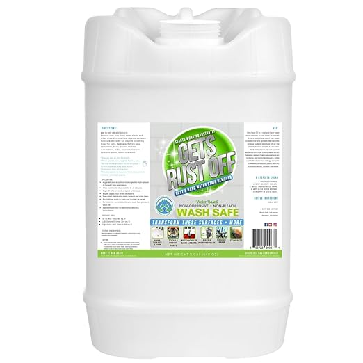 WS-RO-5G Clear Rust Off Rust and Hard Water Stain Remover 5 gal Pail