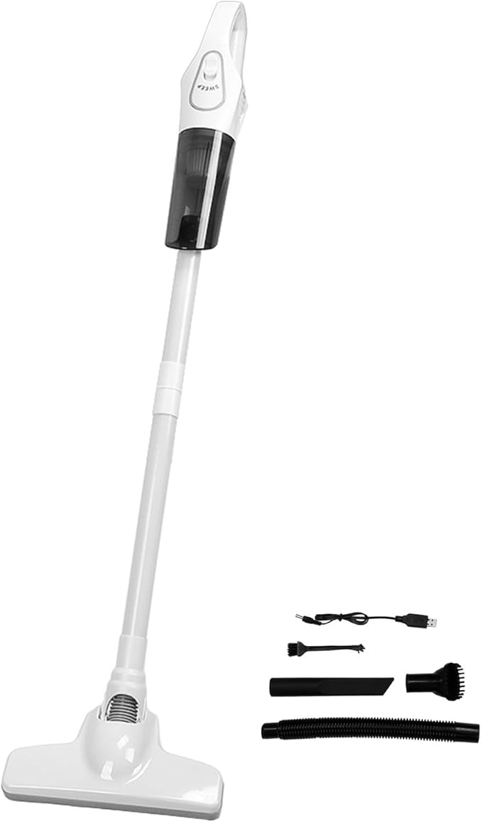 Cordless Vacuum Cleaner Strong Suction Powerful Removable Handheld Stick Vacuum with 2000mAh Battery for Hair Cat Litter Hard Floors