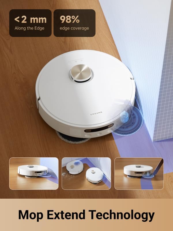 DREAME L10s Pro Ultra Heat Robot Vacuum and Mop Combo Mop Extend 7000Pa Suction Auto Robot Care and Maintenance 136°F Hot Water Mop Self-Cleaning Obstacle Avoidance Ideal for Hair Carpets
