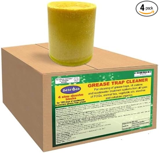 Beseder Grease Trap Cleaner (4 blocks x 1 pound = 4 pounds)