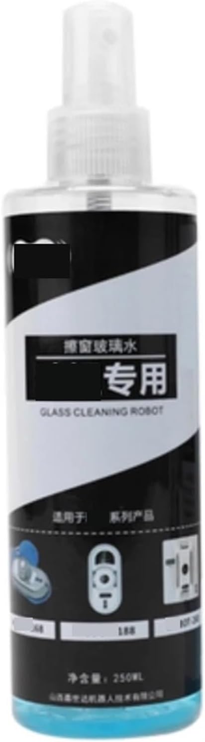 Glass Cleaning Water Window Cleaning Solution 250ML Compatible for HOBOT 2S Window Cleaning Robot 188 388 Glass Cleaning Accessories 298 Detergent(1 Bottles 250ML)
