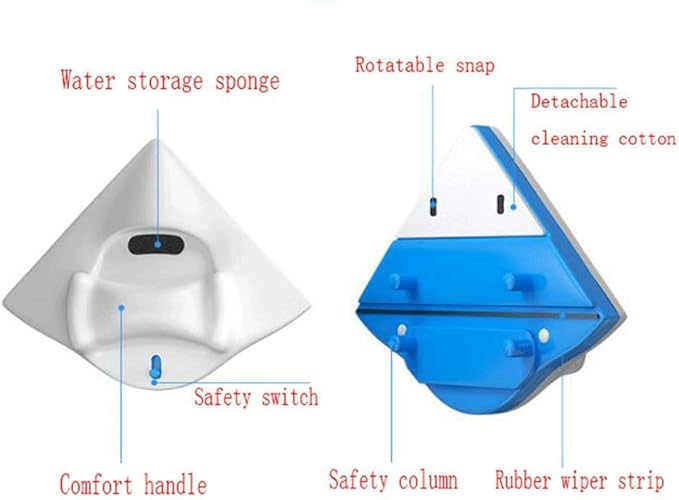 Glass Wiper -Household Double-Sided Window Cleaner Magnetic Cleaning Tool for High-Rise Double-Layer