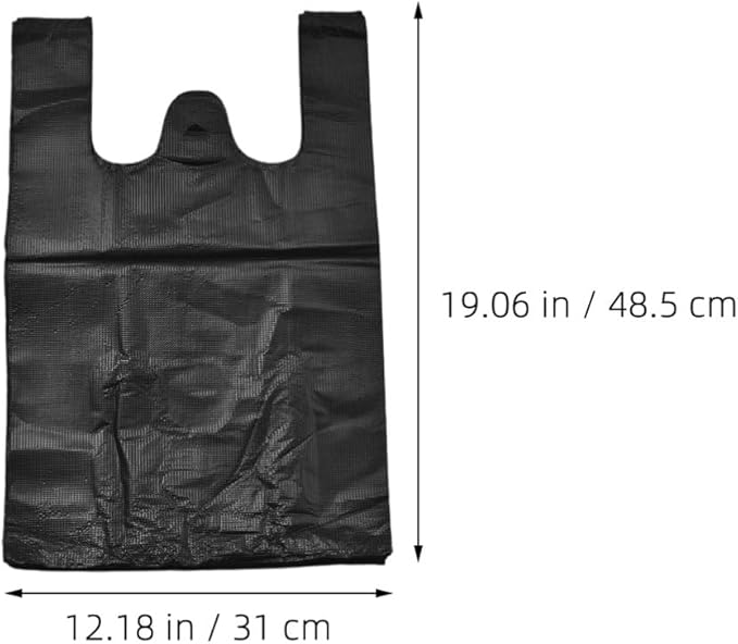 FRCOLOR 200pcs Thickened Trash Bags for Garbage Can Liners for Bathroom and Kitchen Handheld Plastic Bags for Everyday