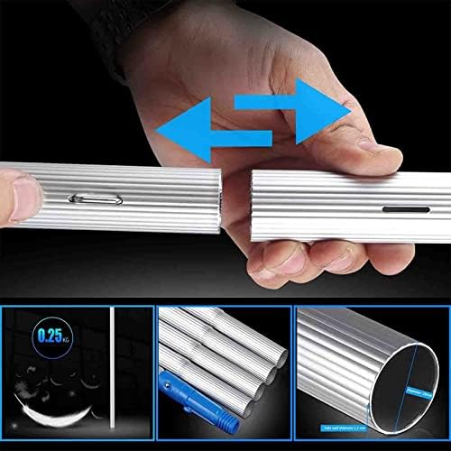 Glass Cleaning Brush Home Water Fed Telescopic Pole Kit Solar Panel Brush Rotating for Photovoltaic PanelTelescopic Window Cleaner Kit - 5m Water Fed Pole with 30cm Brush Head for Effortles