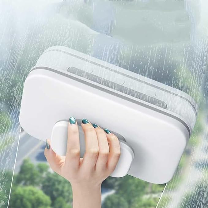 Double-Sided Magnetic Window Cleaner - Glass Scraper Household Cleaning Tool(Glass 8-15mm)